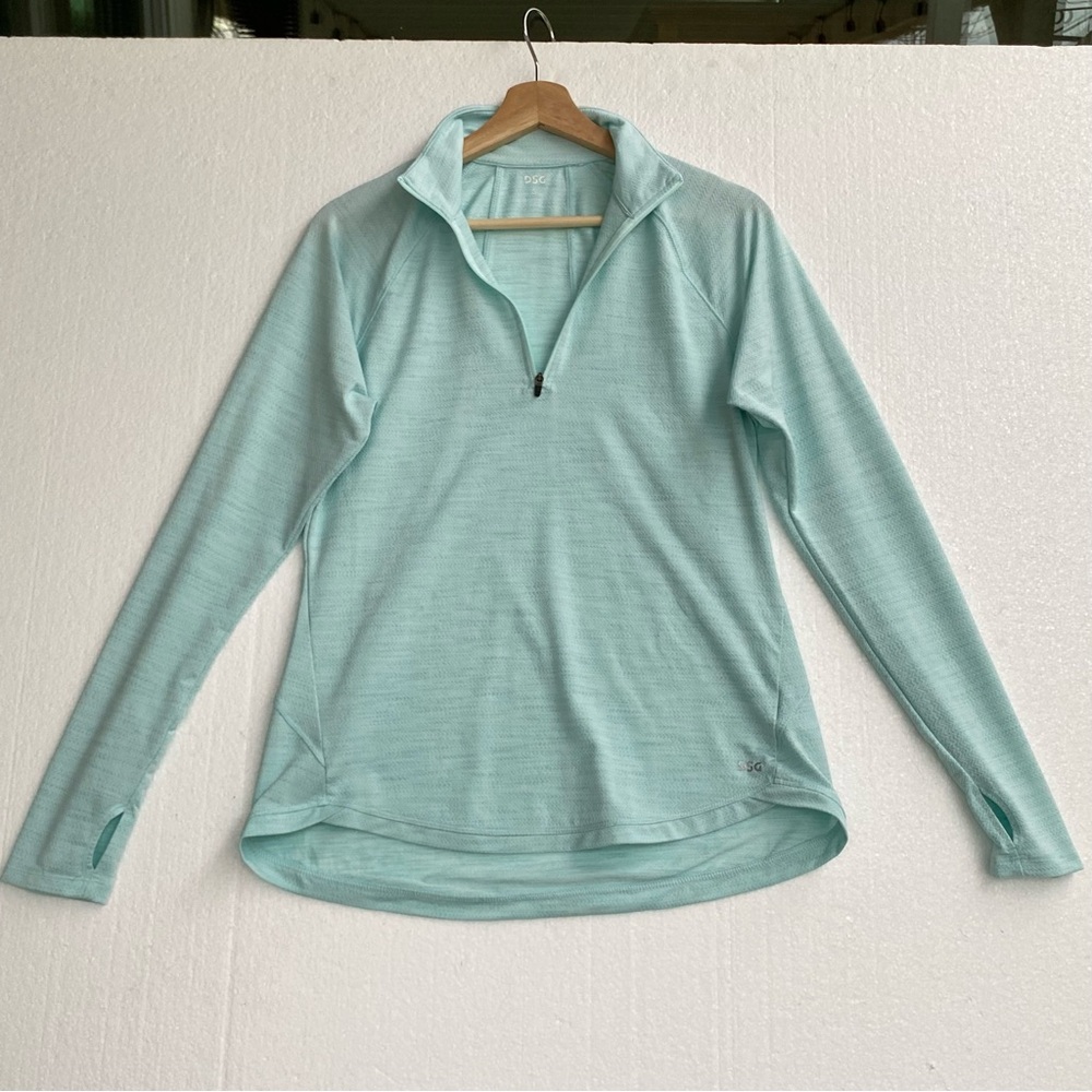 DSG Aqua Long Sleeve Quarter-Zip Top - Picture 3 of 6